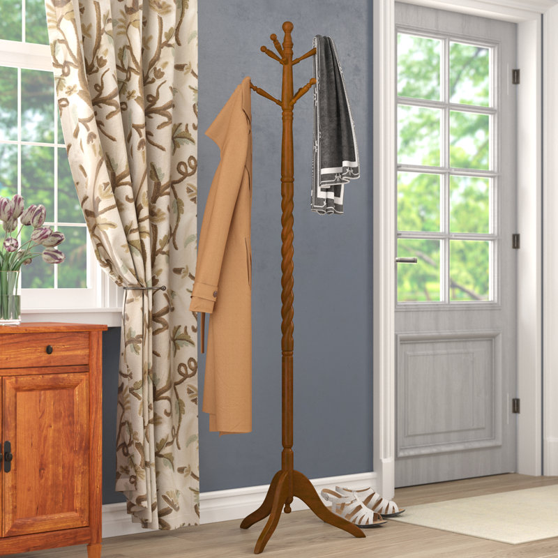 Andover Mills Traditional Wood Coat Stand & Reviews Wayfair